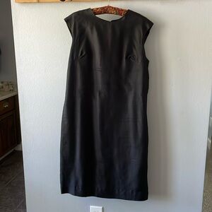 Vintage circa 1950 classic black Dress
